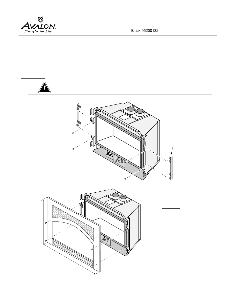 Avalon Stoves Victorian Lace DVS Face User Manual | 1 page