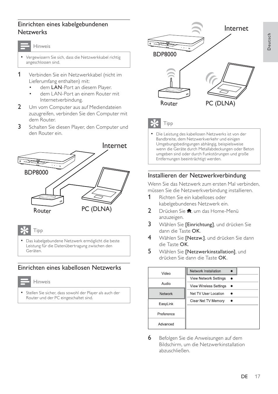 Philips 8000 series Blu-ray Disc-Player User Manual | Page 16 / 59