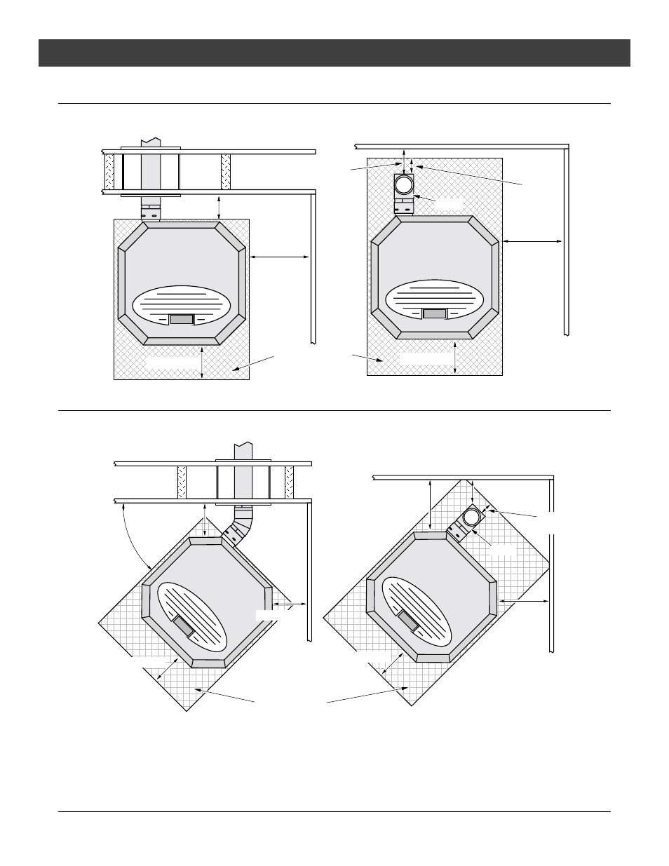 Installation, For qualified installers only), Clearances - straight installation | Clearances - corner installation | Avalon Stoves Astoria PS User Manual | Page 8 / 42