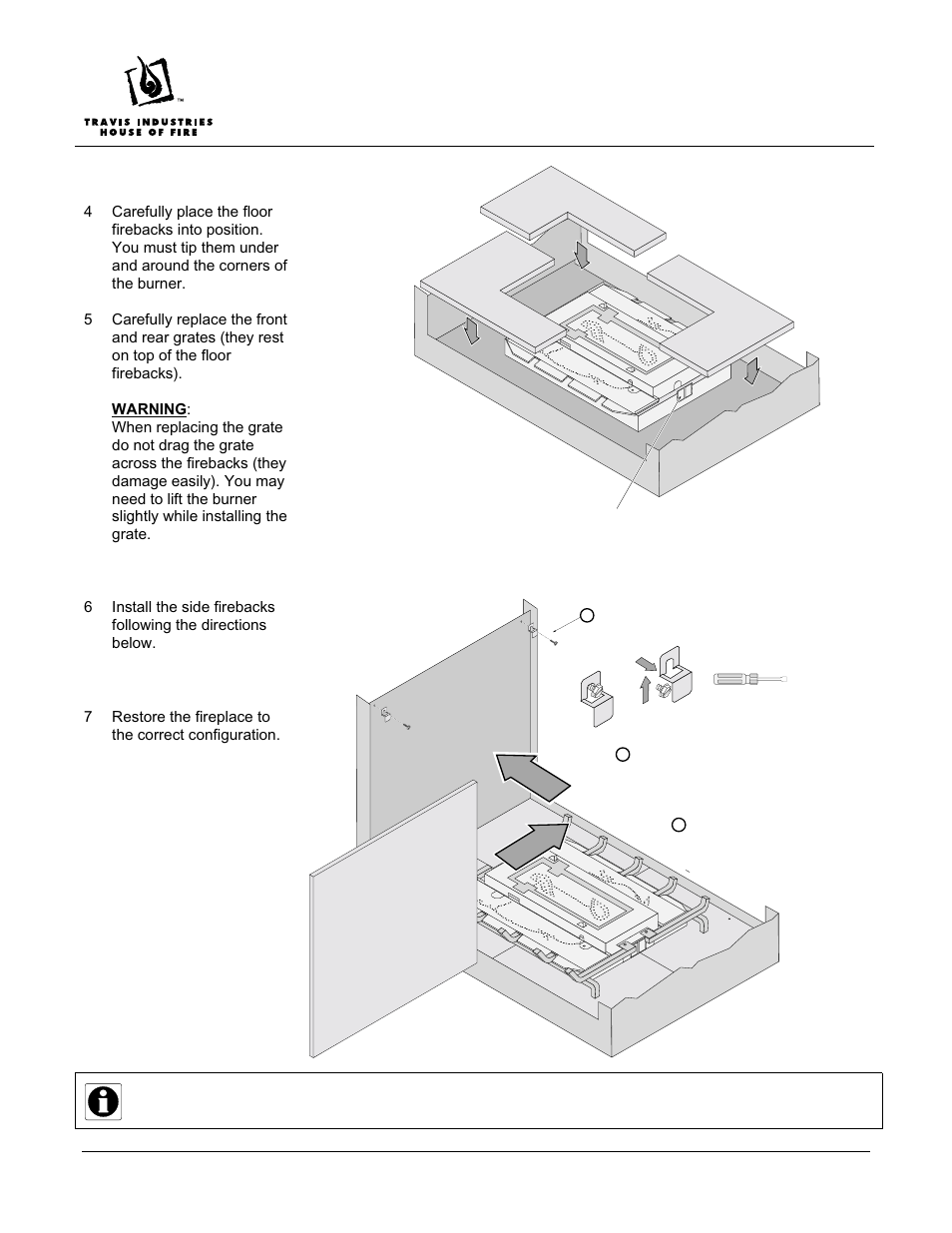 864 st fireback installation | Avalon Stoves 864 ST User Manual | Page 2 / 2