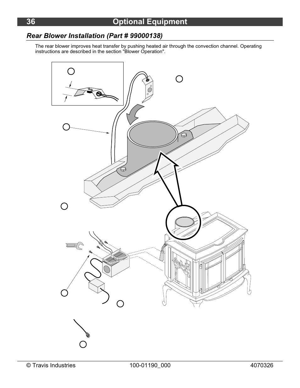 36 optional equipment | Avalon Stoves Arbor User Manual | Page 36 / 38