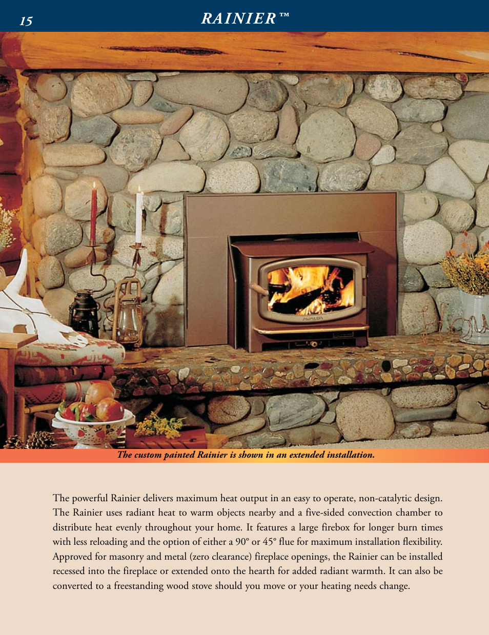 Rainier | Avalon Stoves Wood Burning Stove & Insert User Manual | Page 16 / 24
