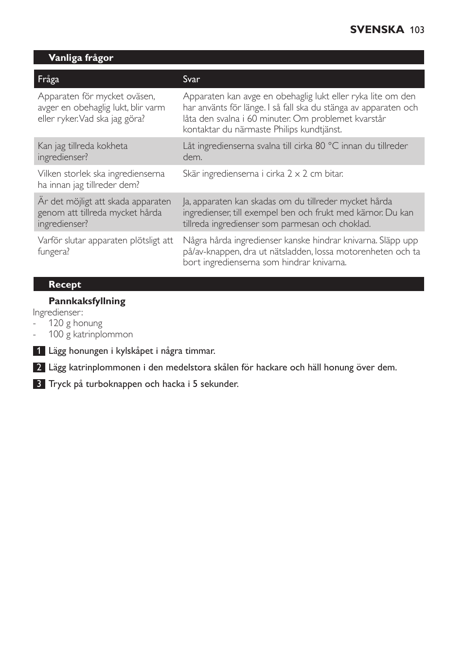 Philips Avance Collection Stabmixer User Manual | Page 103 / 136