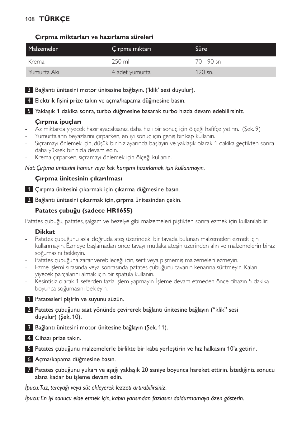 Philips Avance Collection Stabmixer User Manual | Page 108 / 136