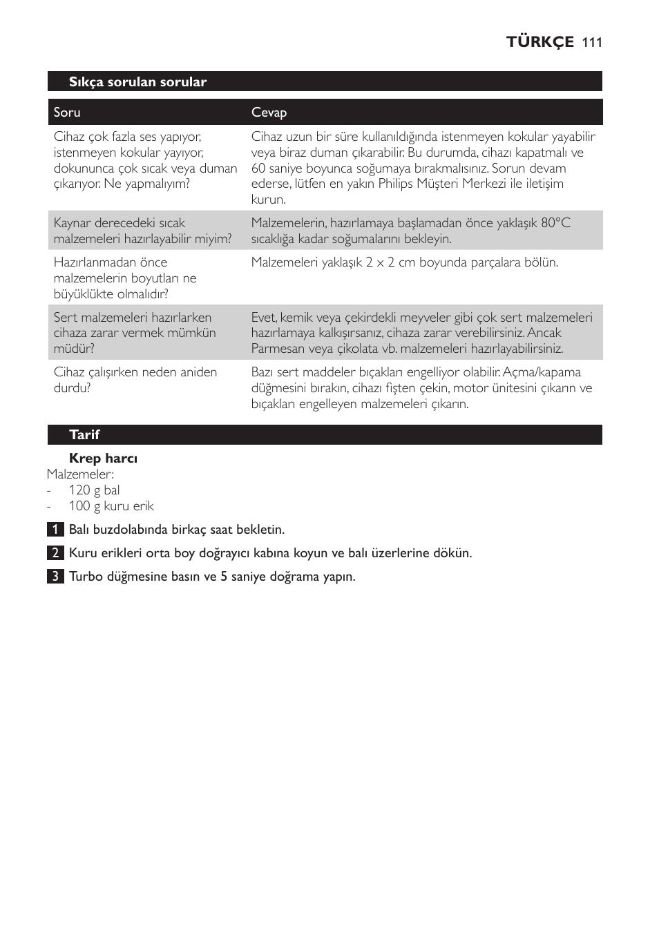 Philips Avance Collection Stabmixer User Manual | Page 111 / 136