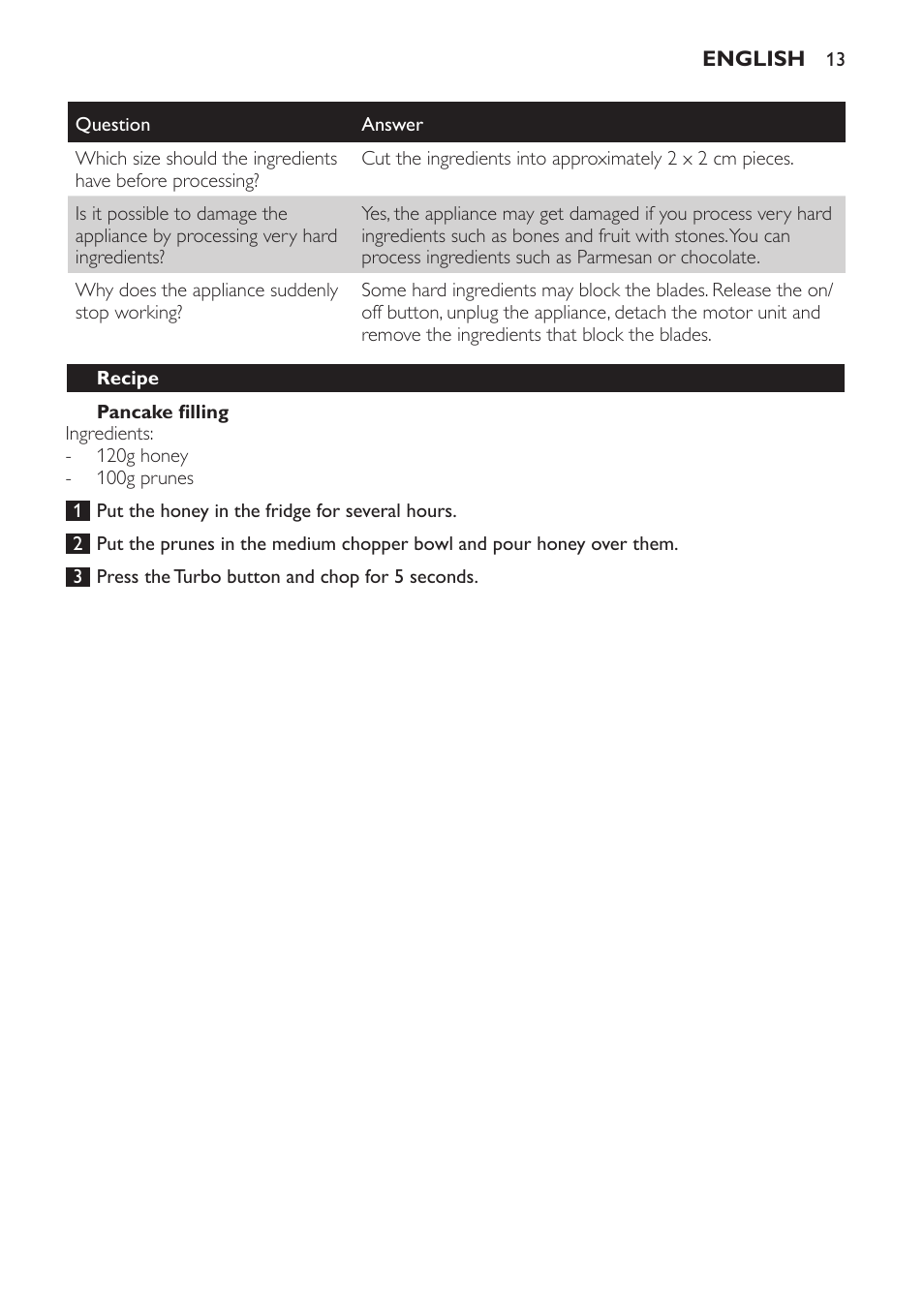 Philips Avance Collection Stabmixer User Manual | Page 13 / 136