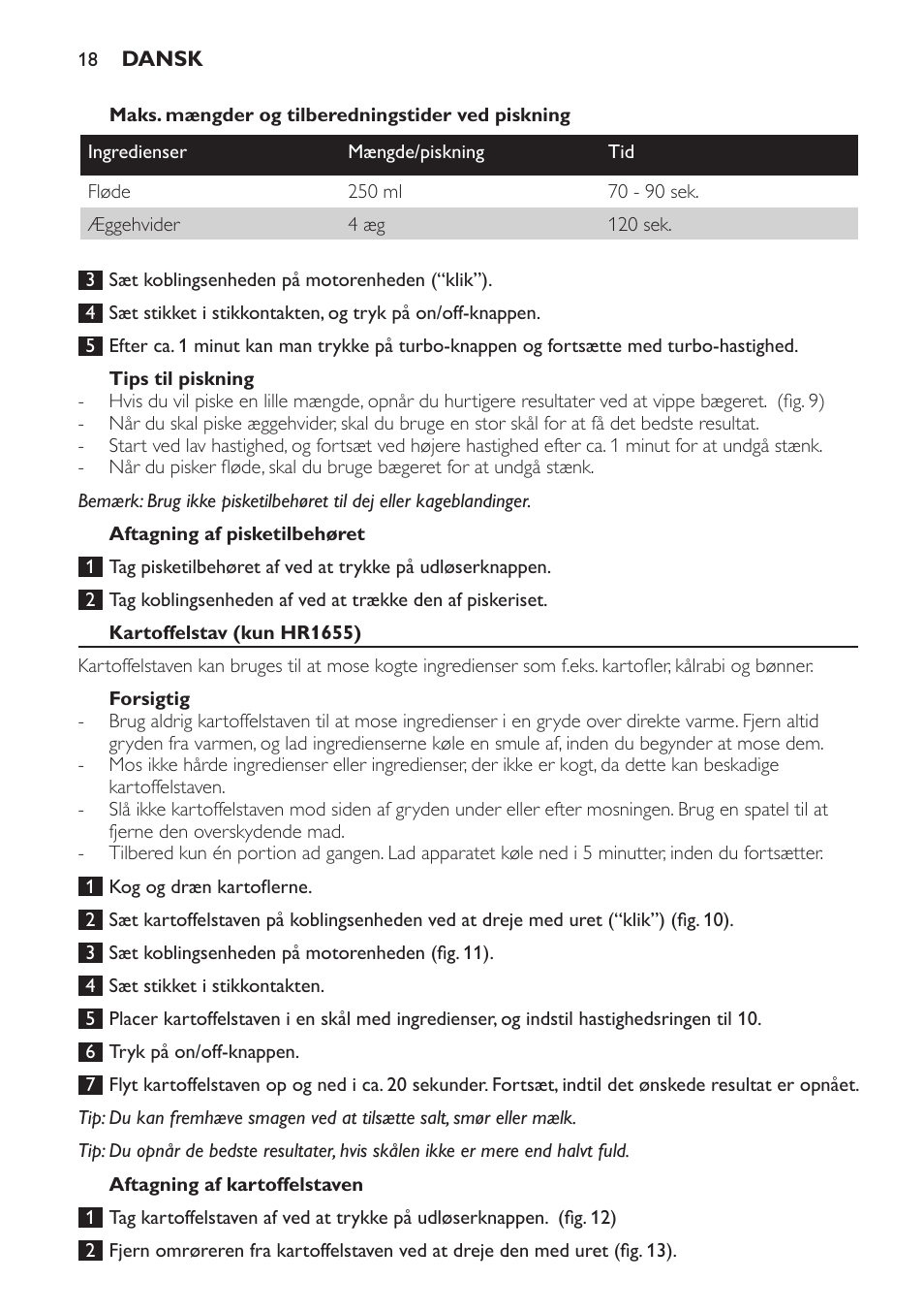 Philips Avance Collection Stabmixer User Manual | Page 18 / 136