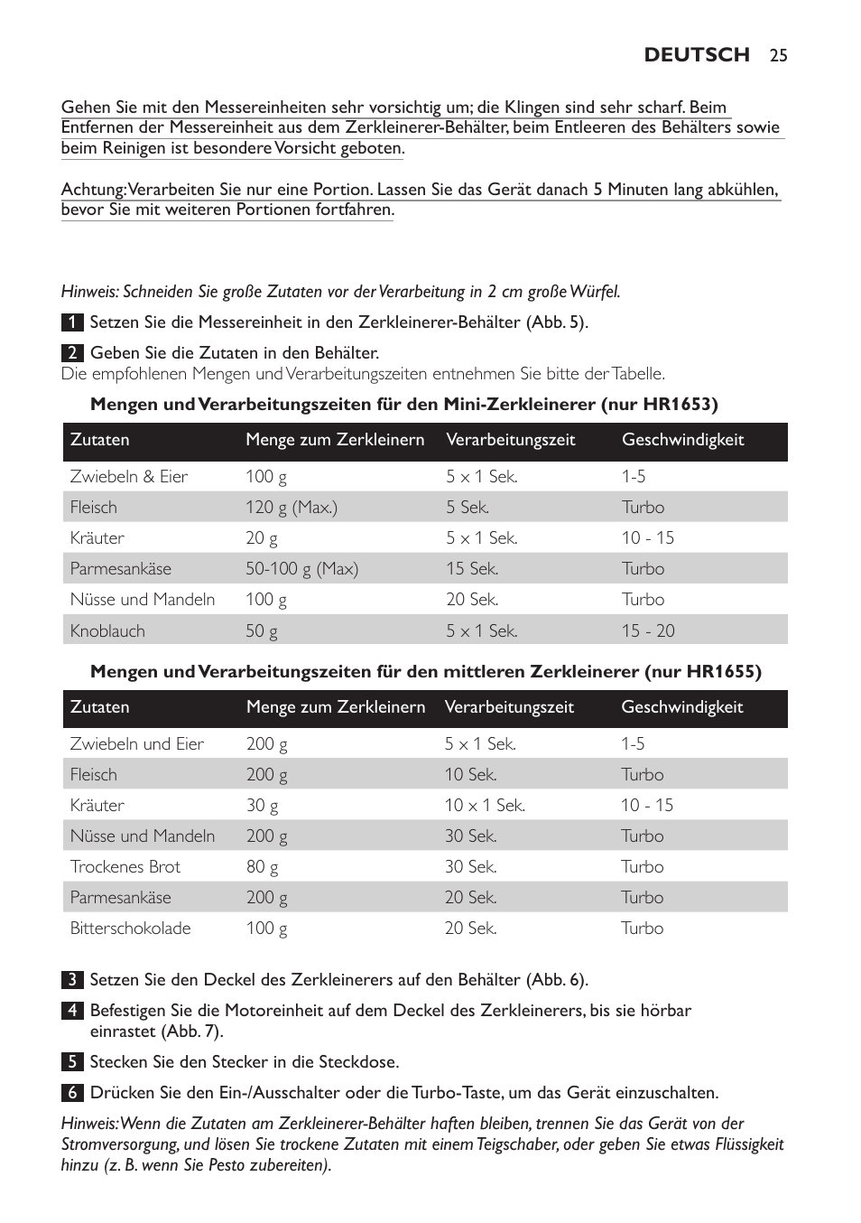 Philips Avance Collection Stabmixer User Manual | Page 25 / 136