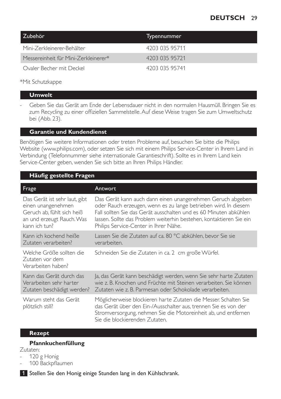 Philips Avance Collection Stabmixer User Manual | Page 29 / 136
