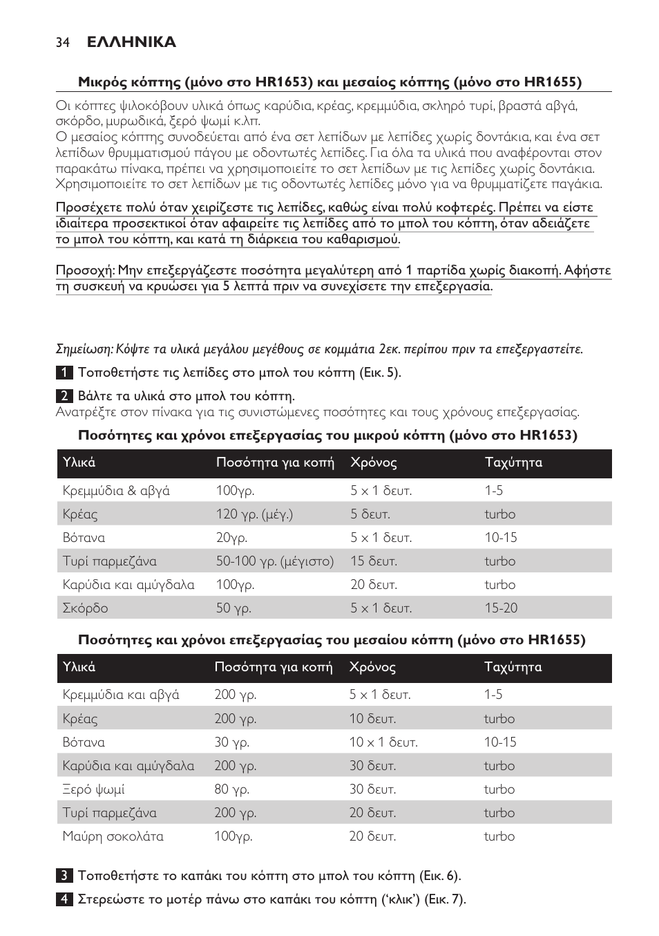 Philips Avance Collection Stabmixer User Manual | Page 34 / 136