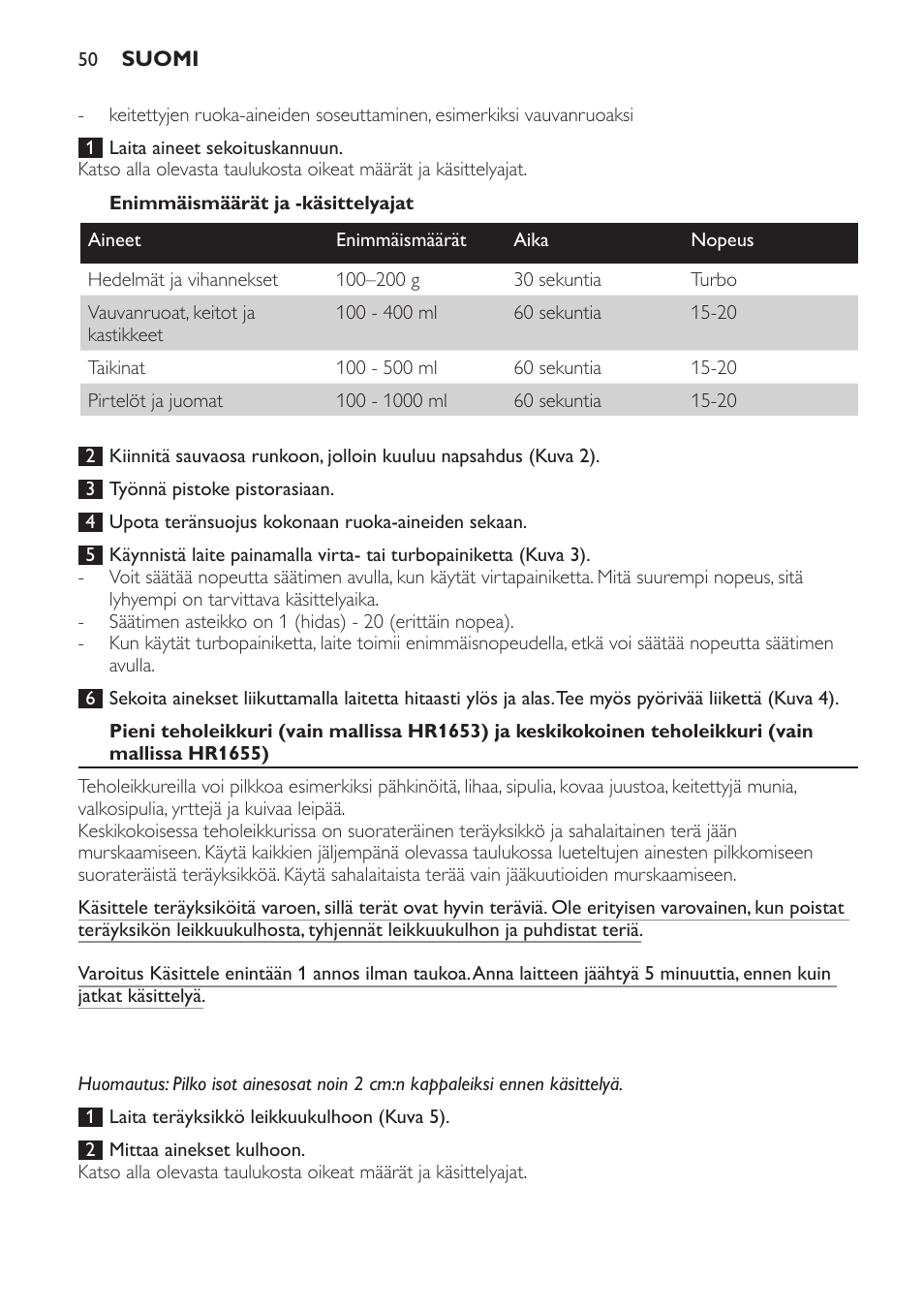 Philips Avance Collection Stabmixer User Manual | Page 50 / 136