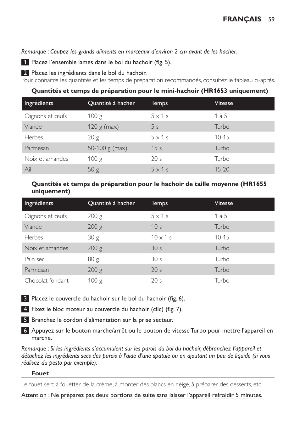 Philips Avance Collection Stabmixer User Manual | Page 59 / 136