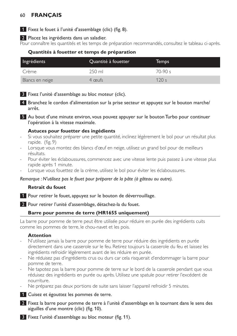 Philips Avance Collection Stabmixer User Manual | Page 60 / 136