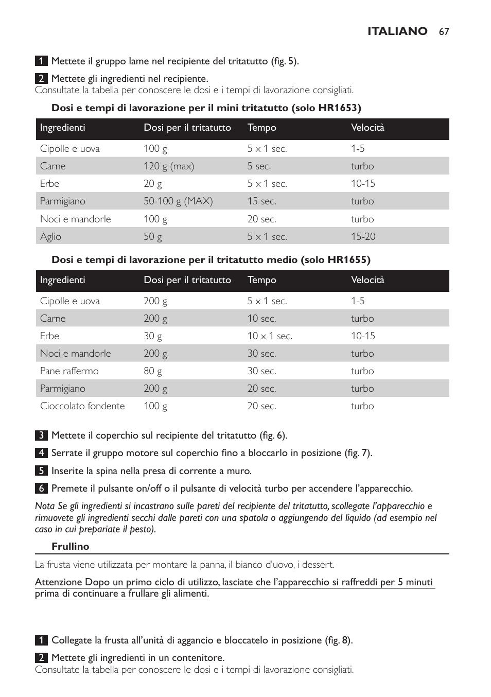 Philips Avance Collection Stabmixer User Manual | Page 67 / 136