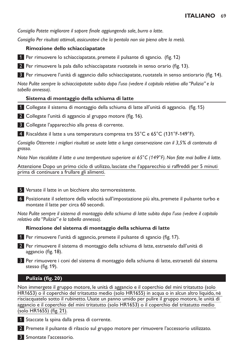 Philips Avance Collection Stabmixer User Manual | Page 69 / 136