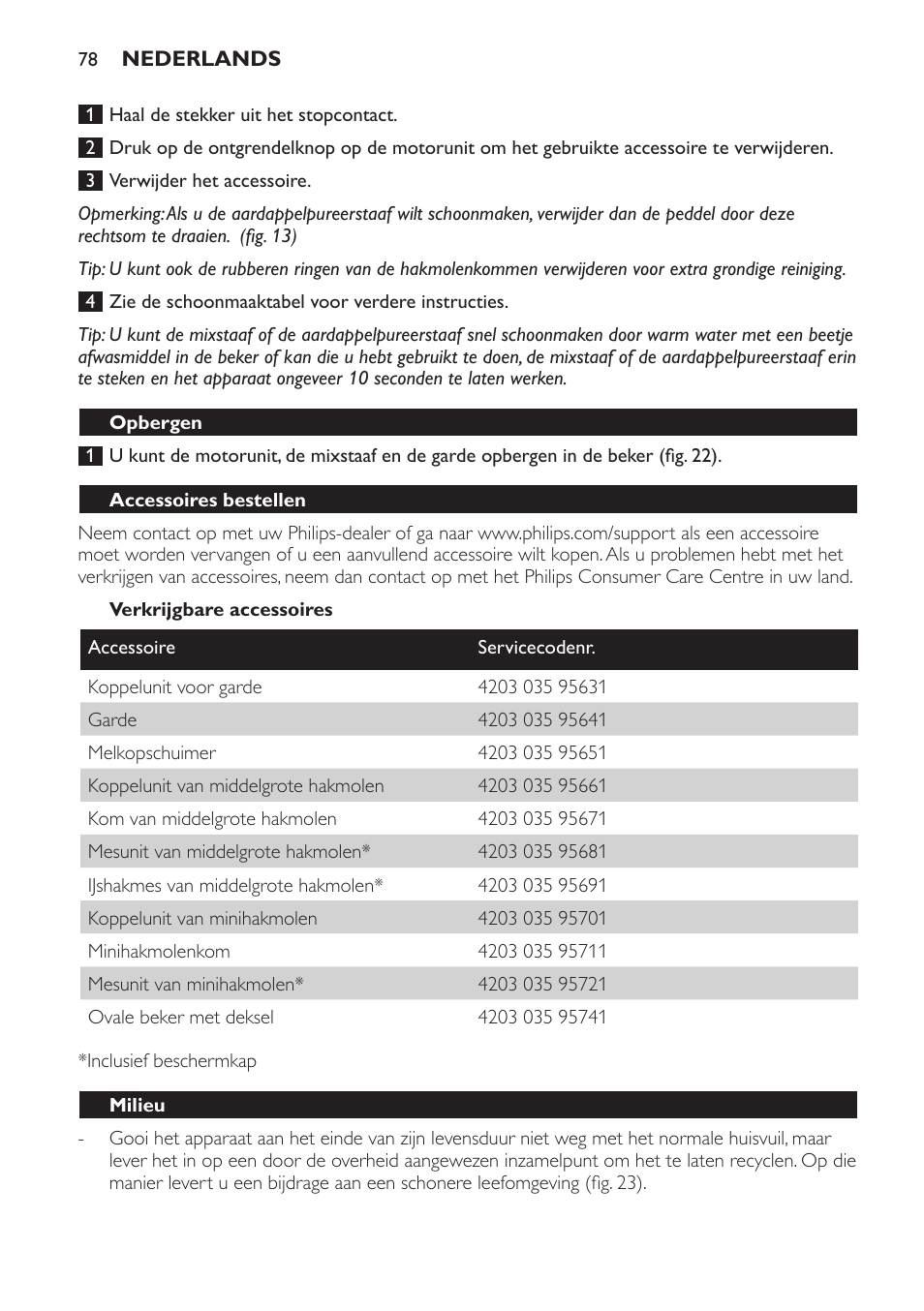 Philips Avance Collection Stabmixer User Manual | Page 78 / 136
