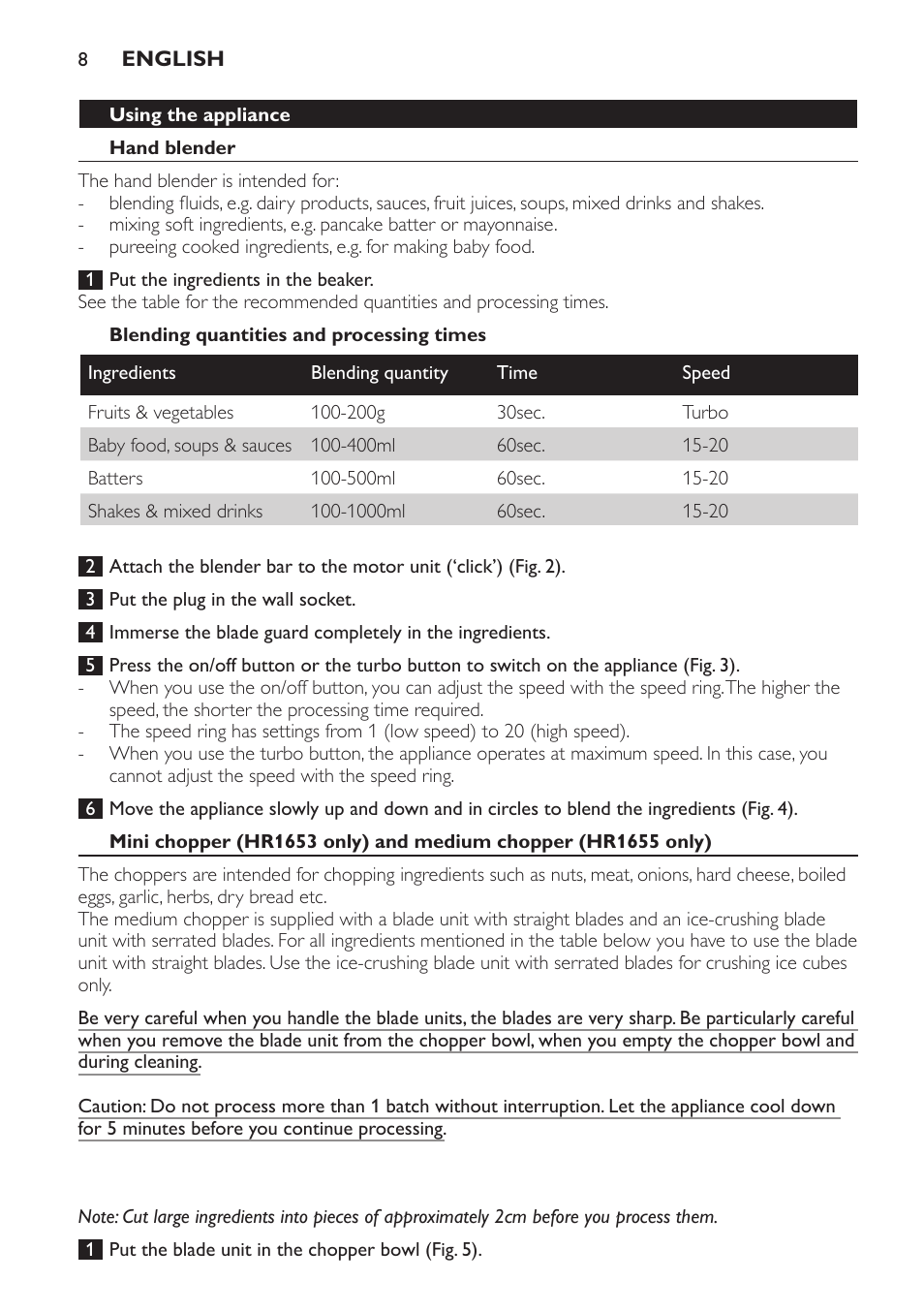 Philips Avance Collection Stabmixer User Manual | Page 8 / 136