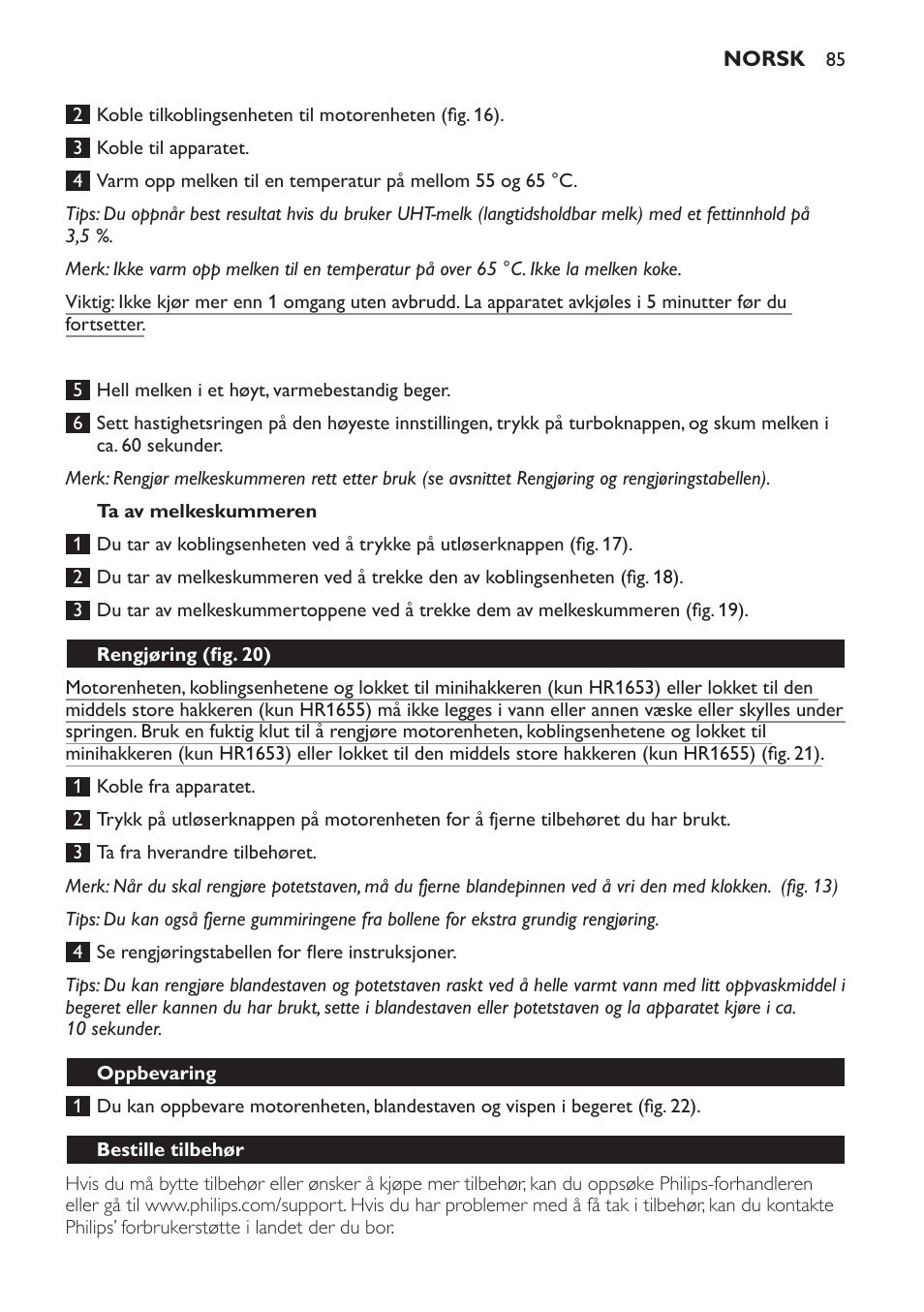 Philips Avance Collection Stabmixer User Manual | Page 85 / 136