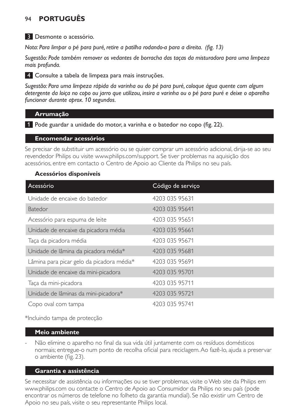 Philips Avance Collection Stabmixer User Manual | Page 94 / 136