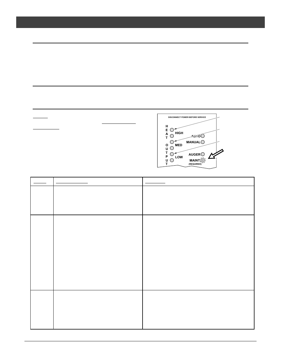 Operation, Start-up sequence, Auger on" light | Maintenance required" light | Avalon Stoves Indoor Fireplace User Manual | Page 22 / 40