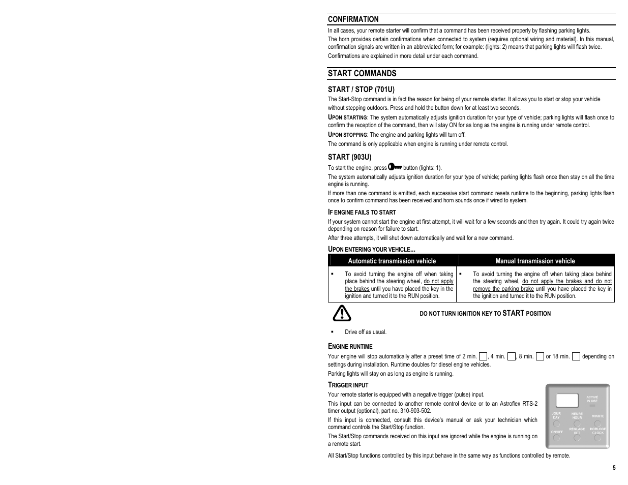 AstroStart 903U User Manual | Page 7 / 12