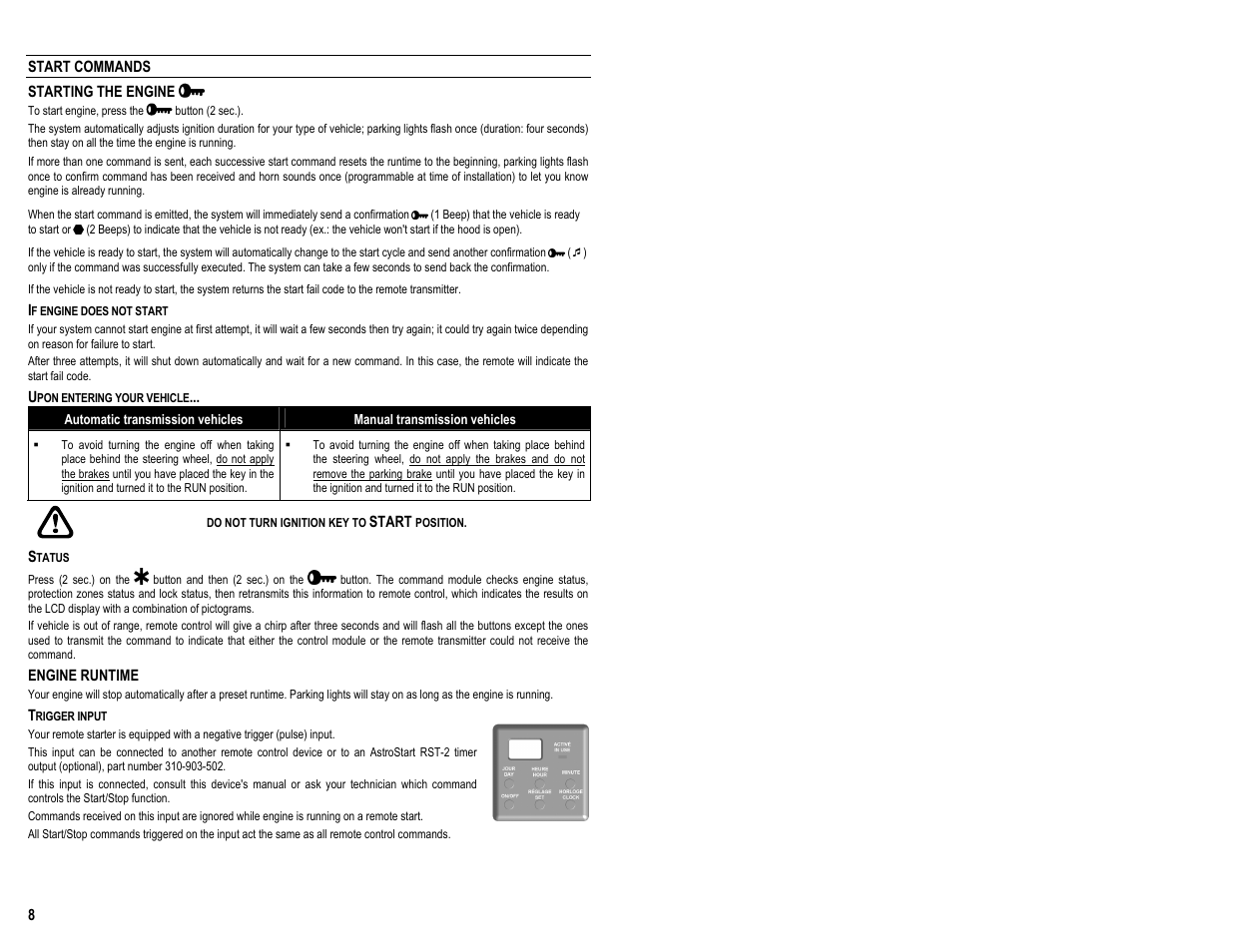 AstroStart 2305A User Manual | Page 10 / 24