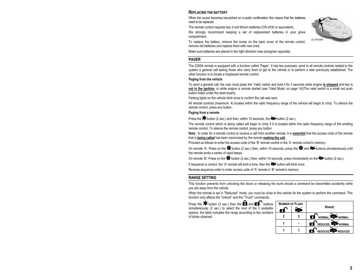 AstroStart 2305A User Manual | Page 7 / 24