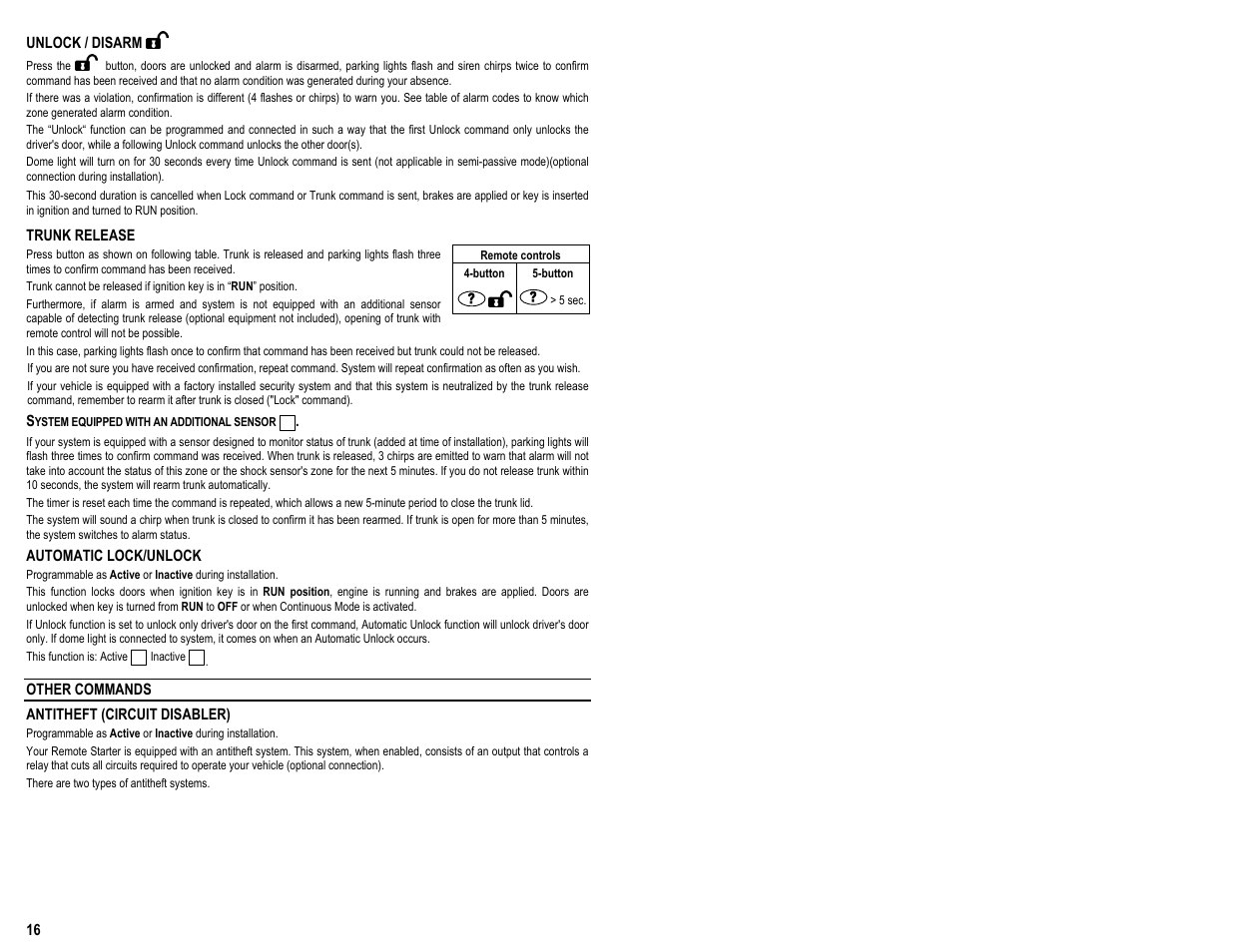 AstroStart 4204U User Manual | Page 18 / 22