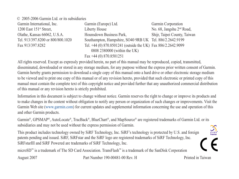 Garmin GPSMAP 60Cx User Manual | Page 2 / 100