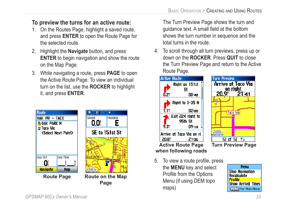 Garmin GPSMAP 60Cx User Manual | Page 43 / 100