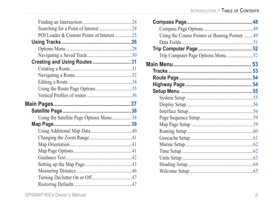 Garmin GPSMAP 60Cx User Manual | Page 5 / 100