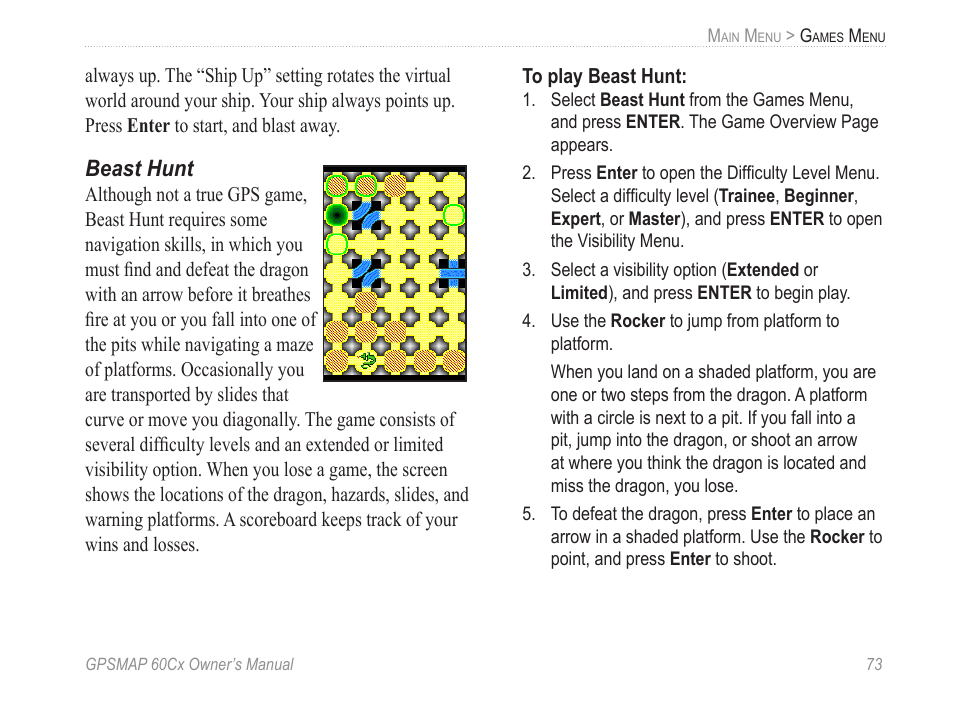 Beast hunt | Garmin GPSMAP 60Cx User Manual | Page 83 / 100