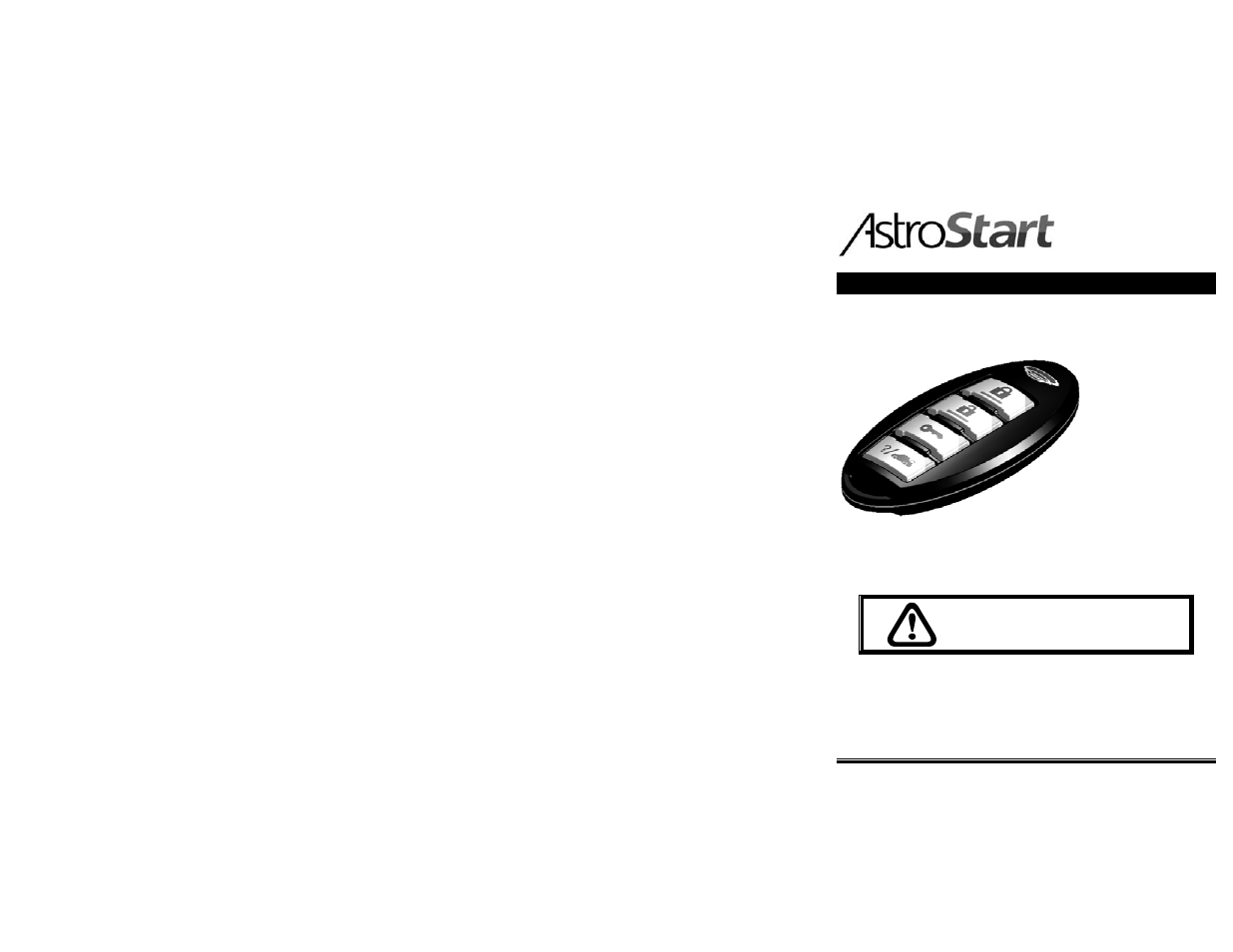 AstroStart RSS-2524 User Manual | 20 pages