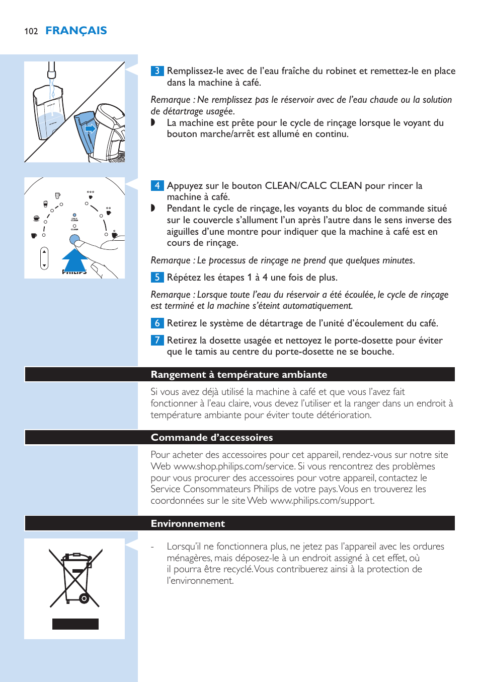 Philips SENSEO® Latte Select Kaffeepadmaschine User Manual | Page 102 / 210