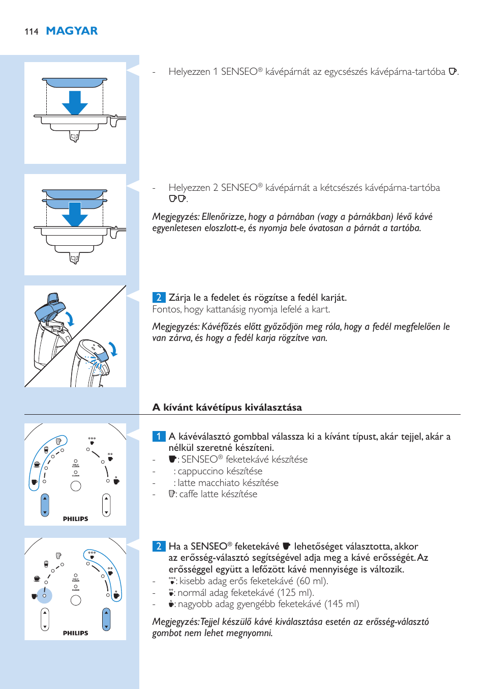 Philips SENSEO® Latte Select Kaffeepadmaschine User Manual | Page 114 / 210