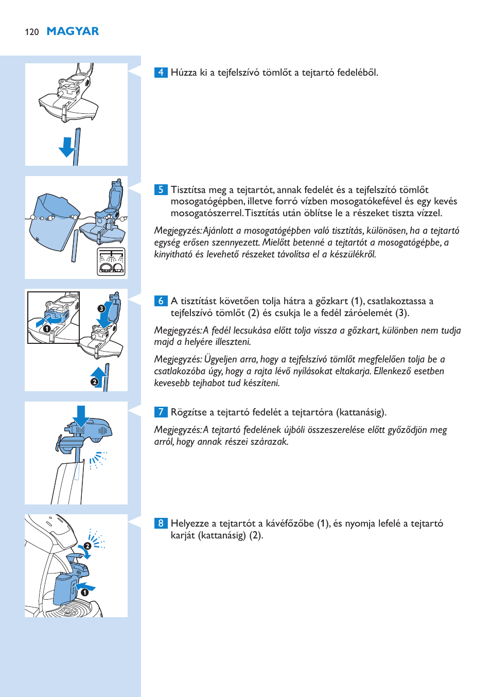 Philips SENSEO® Latte Select Kaffeepadmaschine User Manual | Page 120 / 210