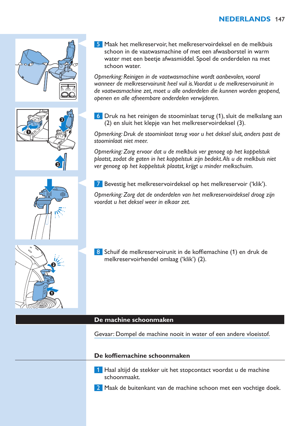 Philips SENSEO® Latte Select Kaffeepadmaschine User Manual | Page 147 / 210