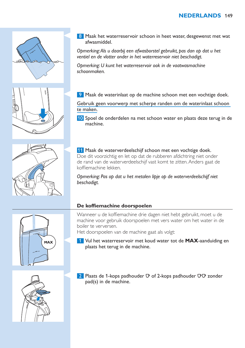 Philips SENSEO® Latte Select Kaffeepadmaschine User Manual | Page 149 / 210