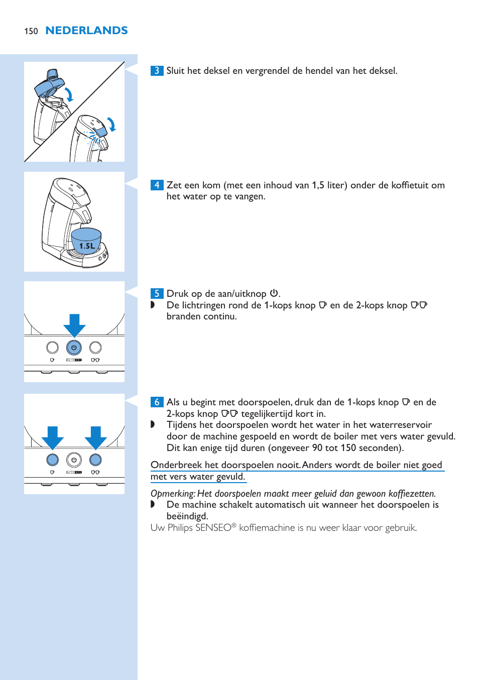 Philips SENSEO® Latte Select Kaffeepadmaschine User Manual | Page 150 / 210