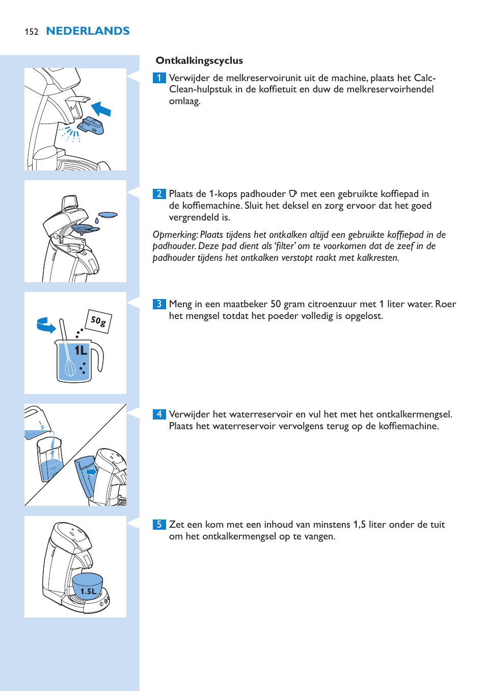 Philips SENSEO® Latte Select Kaffeepadmaschine User Manual | Page 152 / 210