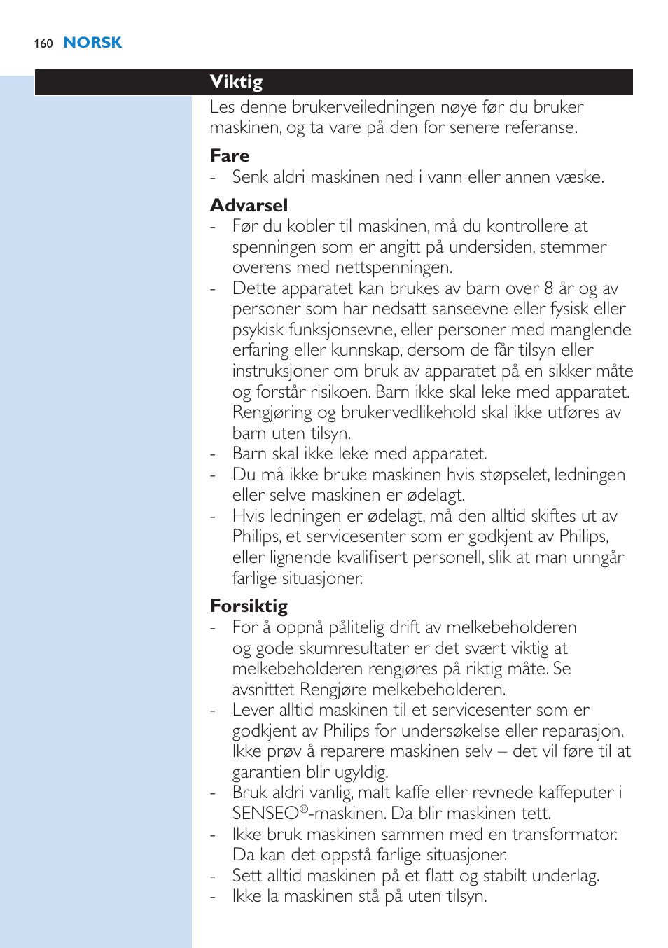 Philips SENSEO® Latte Select Kaffeepadmaschine User Manual | Page 160 / 210