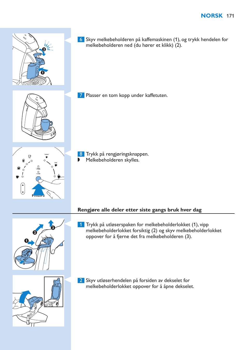 Philips SENSEO® Latte Select Kaffeepadmaschine User Manual | Page 171 / 210