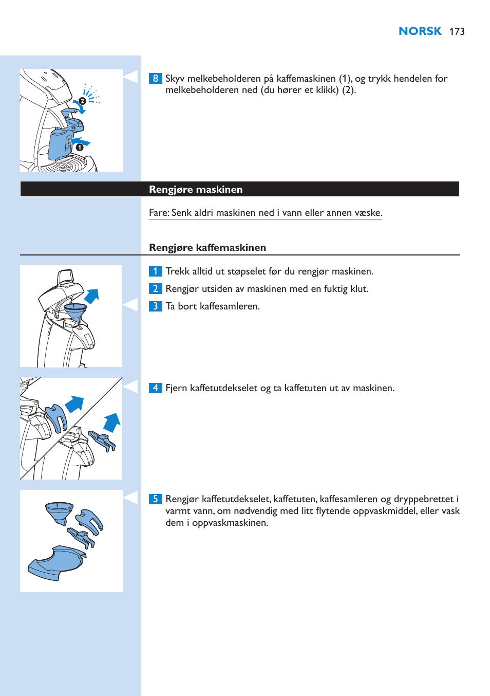 Philips SENSEO® Latte Select Kaffeepadmaschine User Manual | Page 173 / 210