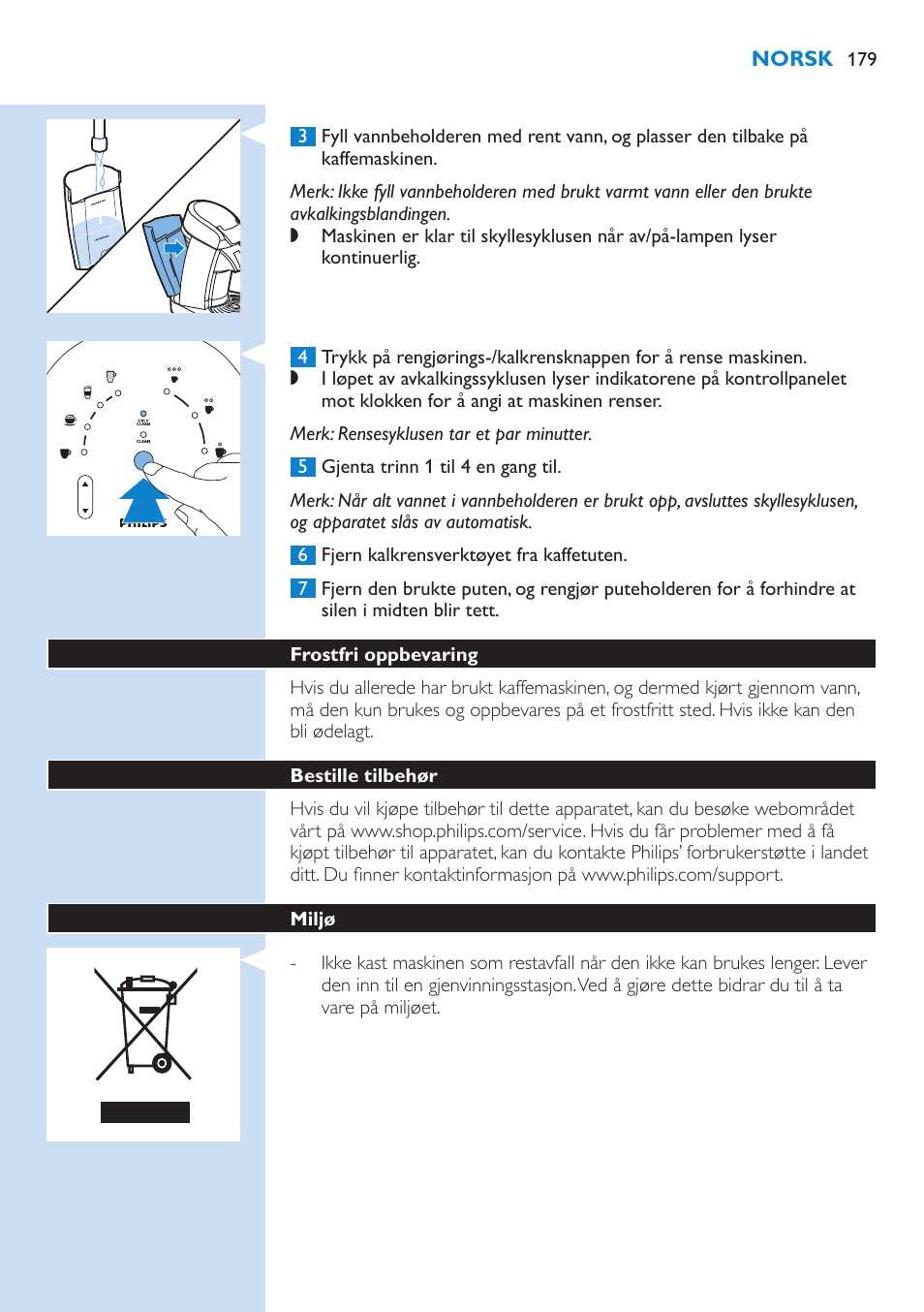 Philips SENSEO® Latte Select Kaffeepadmaschine User Manual | Page 179 / 210