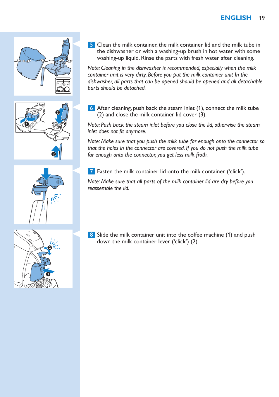 Philips SENSEO® Latte Select Kaffeepadmaschine User Manual | Page 19 / 210