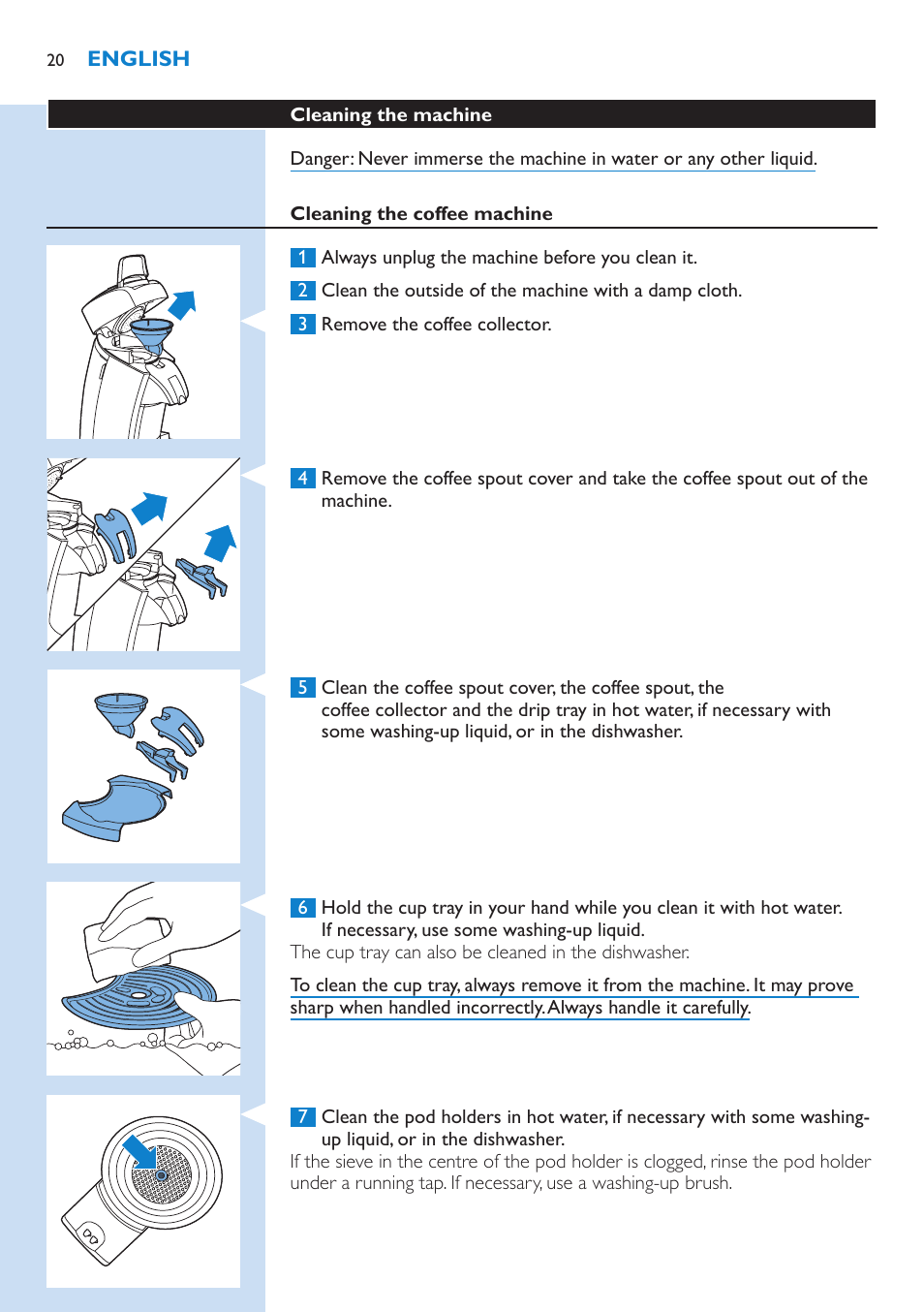 Philips SENSEO® Latte Select Kaffeepadmaschine User Manual | Page 20 / 210
