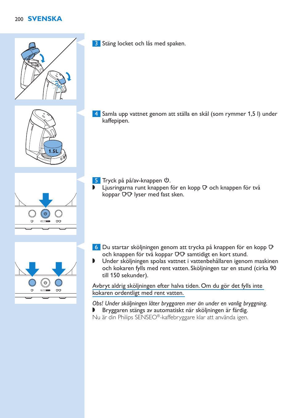 Philips SENSEO® Latte Select Kaffeepadmaschine User Manual | Page 200 / 210