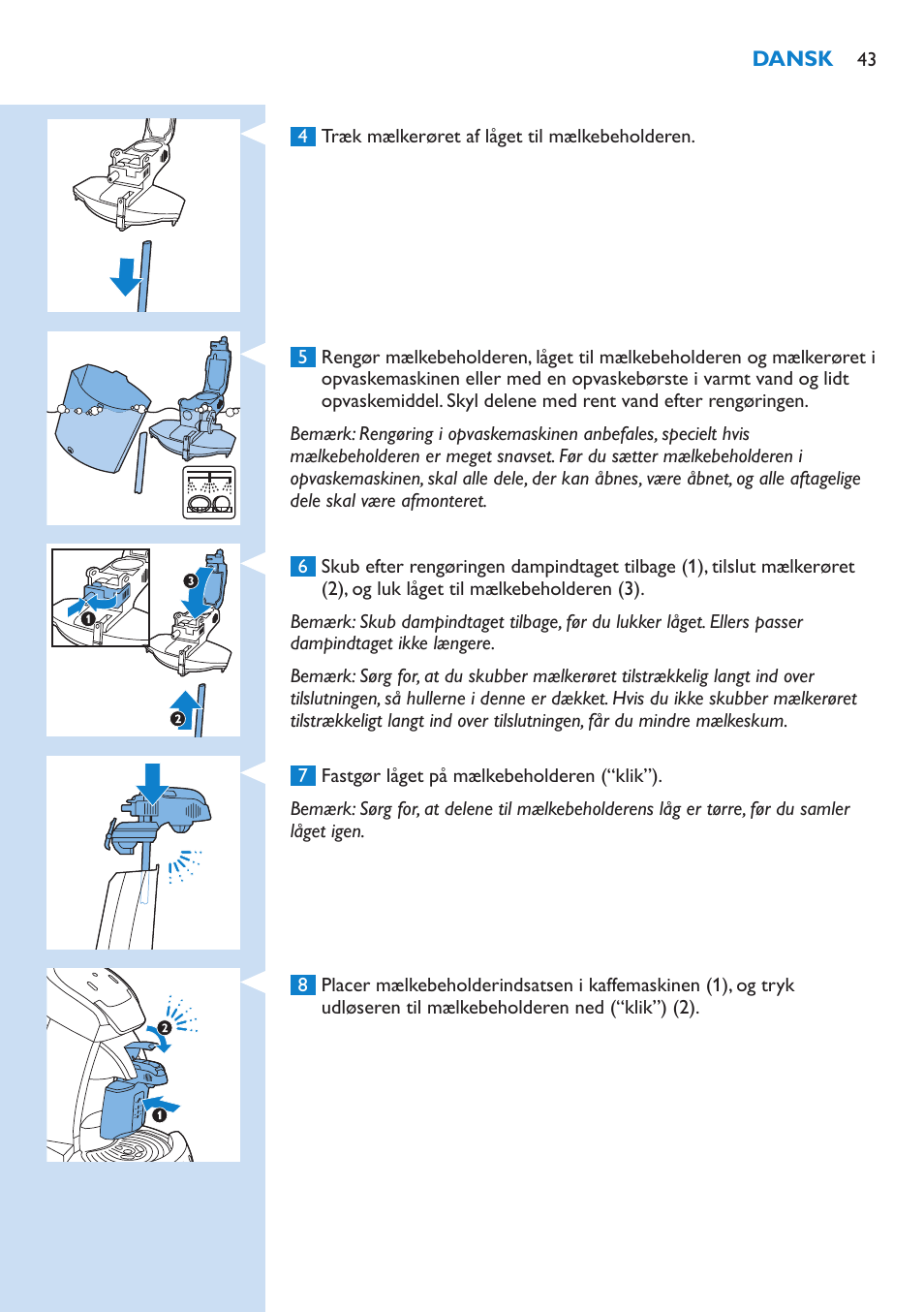Philips SENSEO® Latte Select Kaffeepadmaschine User Manual | Page 43 / 210