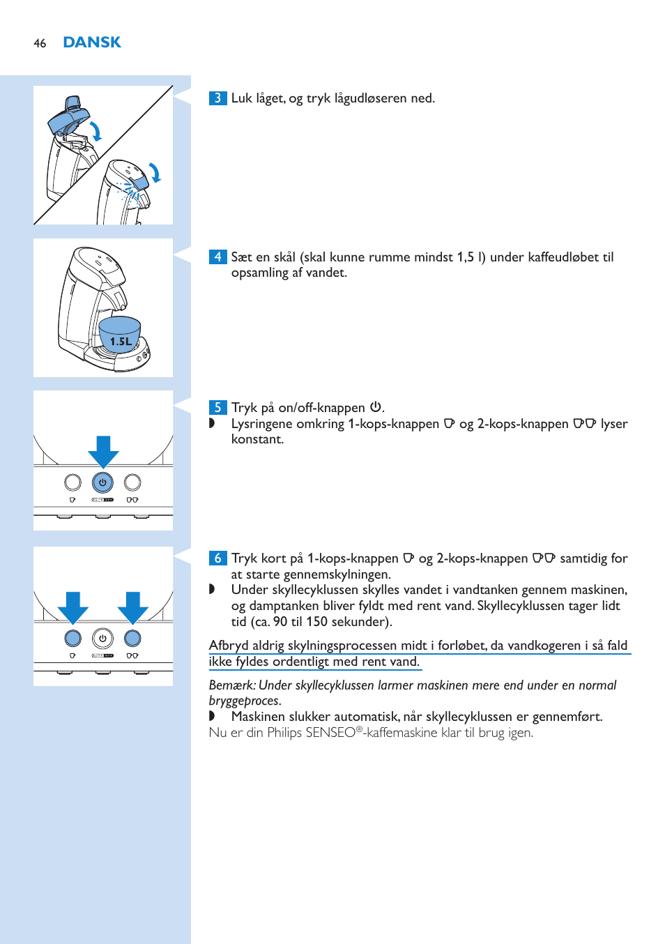 Philips SENSEO® Latte Select Kaffeepadmaschine User Manual | Page 46 / 210