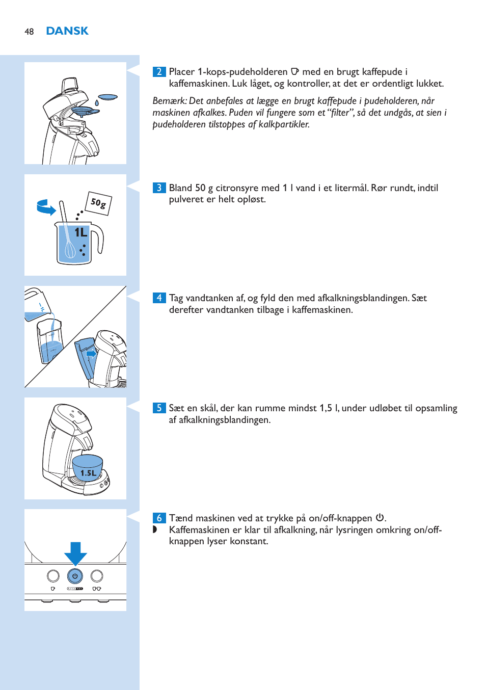 Philips SENSEO® Latte Select Kaffeepadmaschine User Manual | Page 48 / 210
